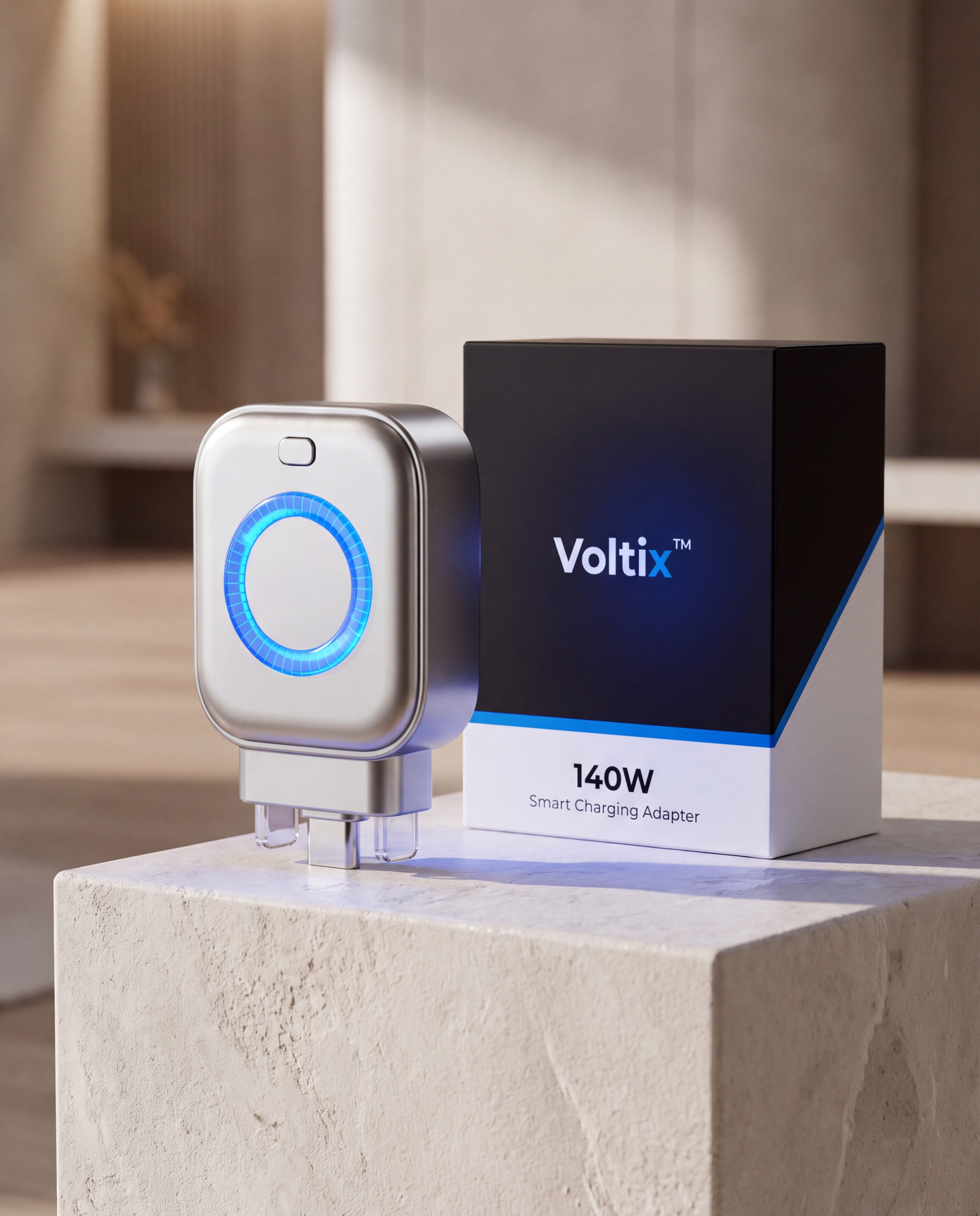Voltix™ 140W Smart Charging Adapter مع العبوة